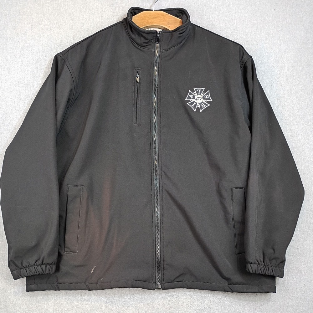 IATSE Local Mens XXL Black Softshell Jacket USA Union Line Made Stagehand Film